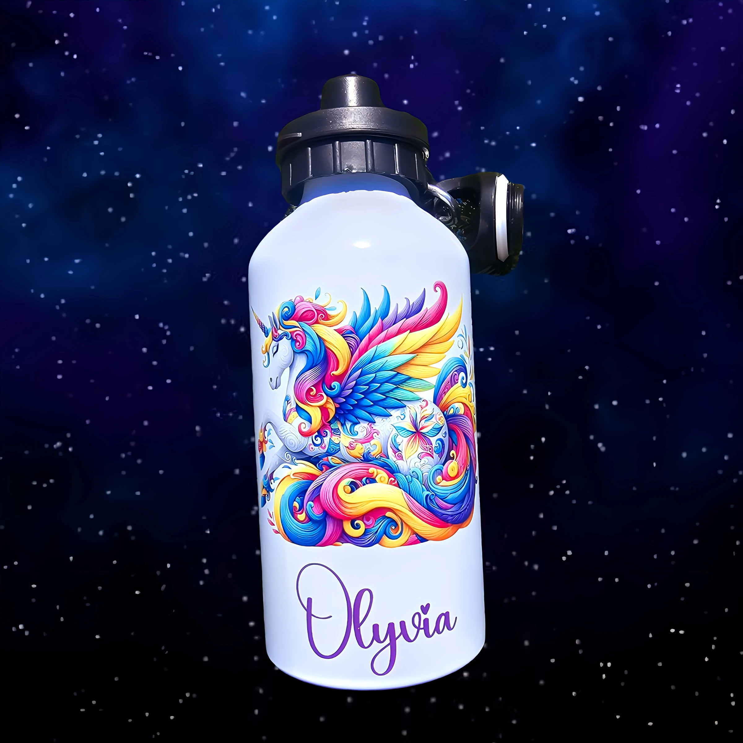 gourde personnalisée licorne